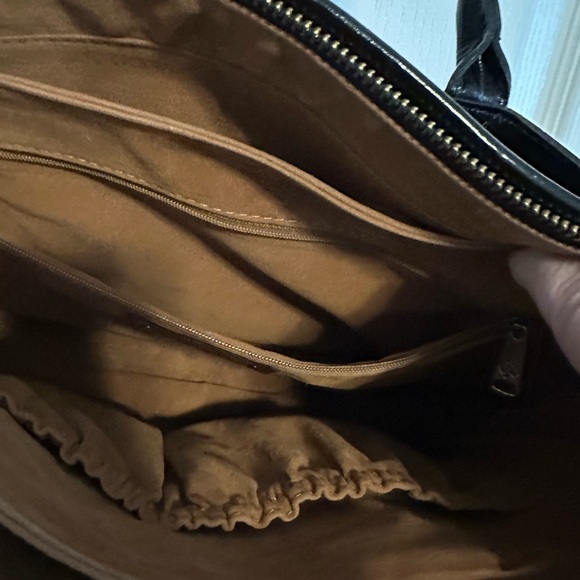 Patricia Nash Black and Red Tartan Plaid Shoulder Tote - Picture 9 of 14